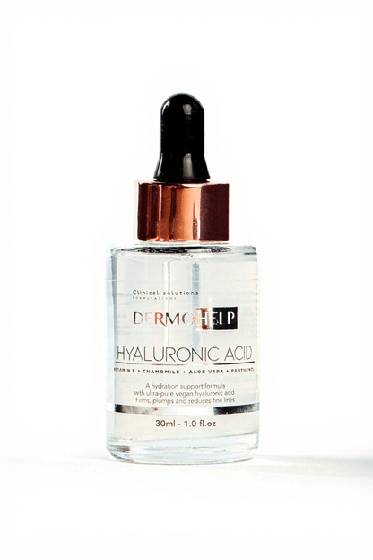 HYALURONIC ACID SERUM ultra - pure vegan, firms and reduces face lines - DermoHelp Skin Care Products - Shop Now